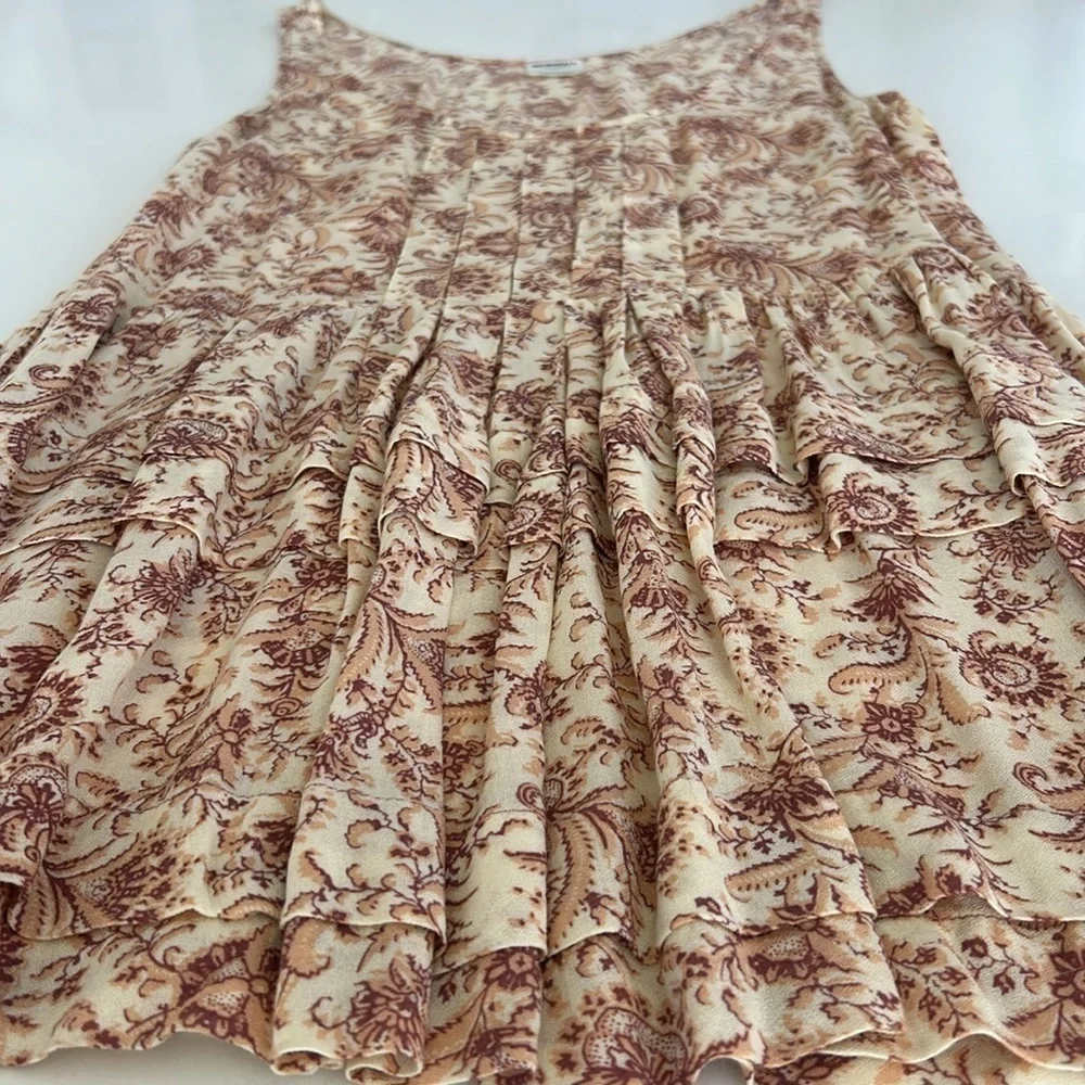 Free People Intimately Paisley Tunic Babydoll Mini Dress size small EUC - Picture 3 of 5